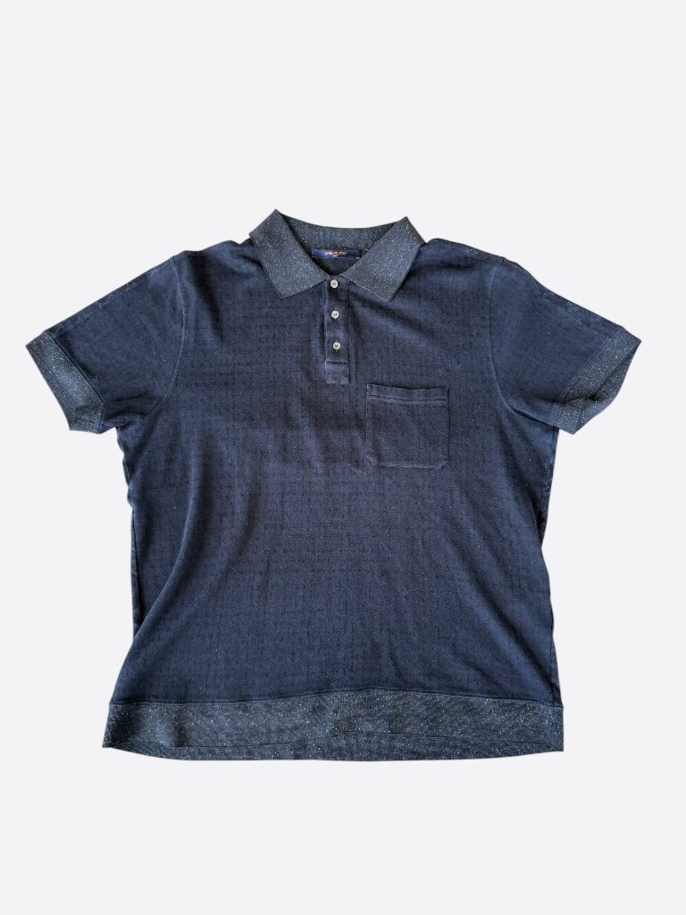 Louis Vuitton Navy Monogram Polo T-Shirt